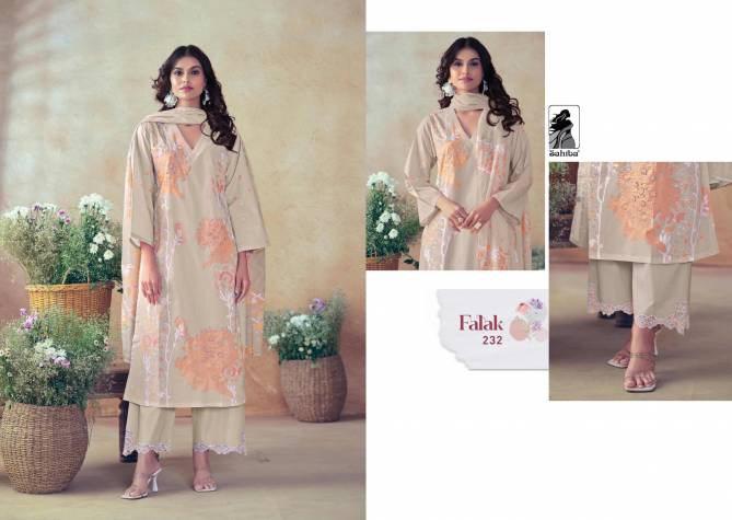 Falak By Sahiba Designer Pure Cotton Digital Printed Dress Material Wholesale Market In Surat